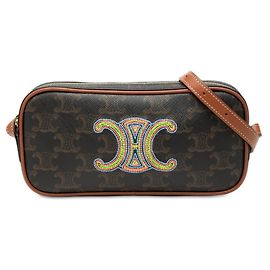 Céline Sac à épaule Celine Triomphe Cuile Marron
