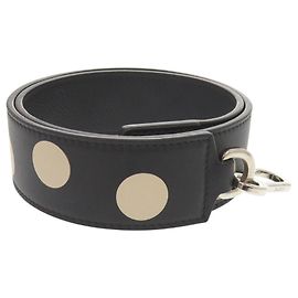 Tracolla in pelle a pois Loewe Nero Argento