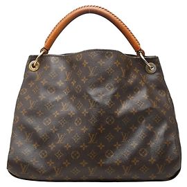 Louis Vuitton Monogram Artsy MM One-Shoulder Bag Brown