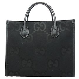 Borsa Tote Gucci Jumbo GG 68095 Nero