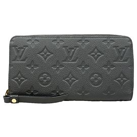 Louis Vuitton Monogram Empreinte Zippy Wallet Black