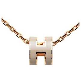 Hermès Collana Hermes Mini Pop H Beige
