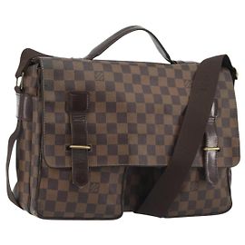 LOUIS VUITTON Damier Ebene Broadway Shoulder Bag N42270 LV Auth 193382 Damier ebène