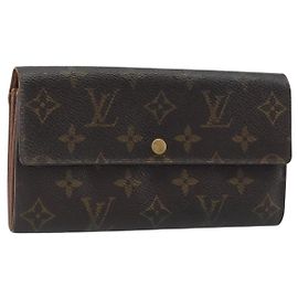 LOUIS VUITTON Monogram Portefeuille Sarah Long Wallet M61734 LV Auth bs36655 Monogram