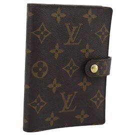 LOUIS VUITTON Monogram Agenda PM Day Planner Cover R20005 LV Auth 194959 Monogram