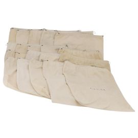 Conjunto de 20 Dust Bags GUCCI em algodão Bege Auth 191881 Bege