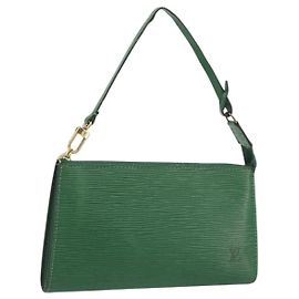 LOUIS VUITTON Epi Pochette Accessoires Accessory Pouch Green M52984 Auth BA14192 Verde