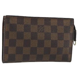 LOUIS VUITTON Damier Ebene Marais Pouch LV Auth hk4003 Damier ebene