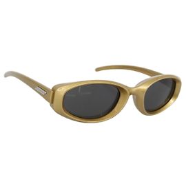 BOTTEGA VENETA Sunglasses Plastic Gold Auth BA14135M Golden