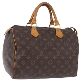 LOUIS VUITTON Monogram Speedy 30 Hand Bag M41526 LV Auth ka5482A Monogramme