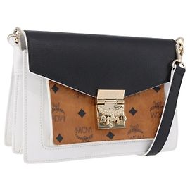 Sac à épaule MCM Vicetos en cuir marron et doré Auth ka5518A Marron Autre