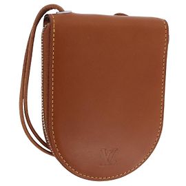 LOUIS VUITTON Nomad Neck Wallet Brown LV Auth 195616V Marrom