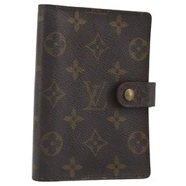 LOUIS VUITTON Monogram Agenda PM Day Planner Cover R20005 LV Auth 191989 Monograma