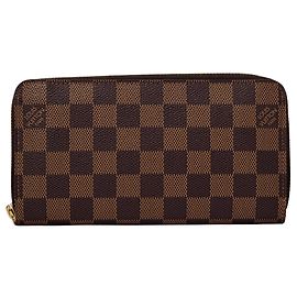 Louis Vuitton Damier Long Wallet Brown Damier ebene
