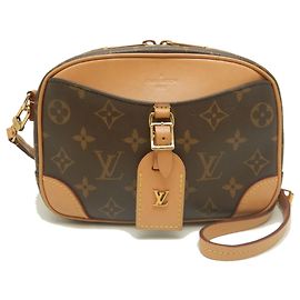 Bolsa de Ombro Louis Vuitton Monogram Deauville MINI Marrom
