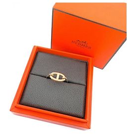 Hermès Hermes 18K Pink Gold Chaine d'Ancre Ronde Ring Other