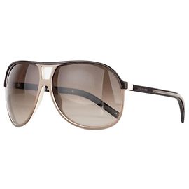 Dior Homme by Hedi Slimane 'Black Tie 101' Aviator Sunglasses Beige