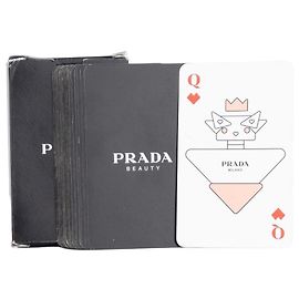 Cartas de jogar Prada Branco