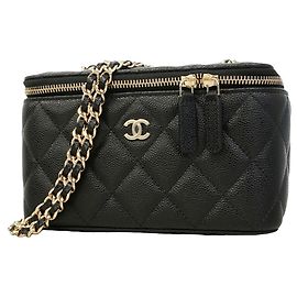 Borsa Vanity Chanel Matelassé Black Nero