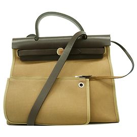 Hermès Borsa Hermes Herbag Zip PM Marrone