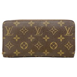 Cartera Zippy Monogram Louis Vuitton Castaño