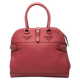 Hermès Bolsa Hermes Atlas 35 Rosa Vermelho