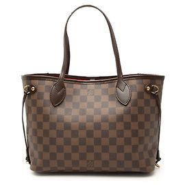 Sac à main Louis Vuitton Damier Neverfull PM Marron
