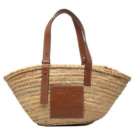 Bolsa Loewe Anagram Basket Bag Medium Marrom