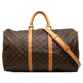 Louis Vuitton Monogram Keepall Bandoulière 50 Marron