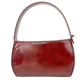 Bolsa de couro Cartier Happy Birthday Bordeaux