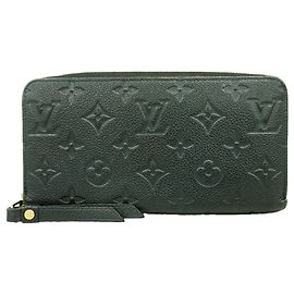 Louis Vuitton Monogram Empreinte Zippy Wallet Black