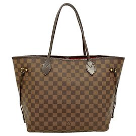Sac Cabas Louis Vuitton Damier Neverfull MM Damier ebène