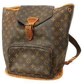 Louis Vuitton Monogram Montsouris GM Backpack Brown