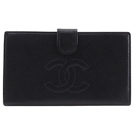 Chanel Timeless CC French Caviar Long Black