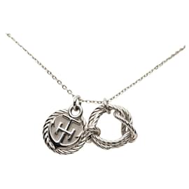 Hermès Collana Hermes Silver Cordage Rope Argento