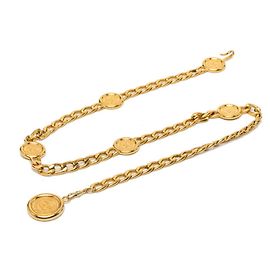 Chanel Coco Mark 31 RUE CAMBON Gürtel mit vergoldeter Kette Golden