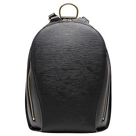 Louis Vuitton Epi Mabillon Backpack Black