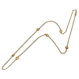Collana lunga a catena con motivo Lion Chanel D'oro
