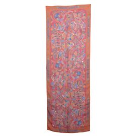 Hermès Stole en soie multicolore Hermes Rouge Multicolore