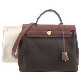 Hermès Hermes Herbag PM Handbag Brown