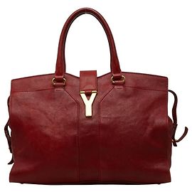 Borsa Saint Laurent Y-Line Cabas Chic Rosso