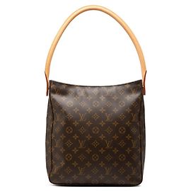 Borsa a tracolla Louis Vuitton Monogram Looping GM Marrone