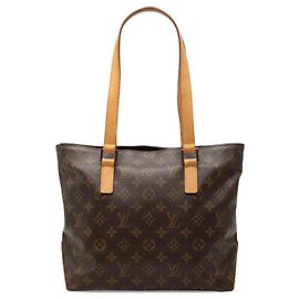 Louis Vuitton Monogram Cabas Piano Tote Bag Braun