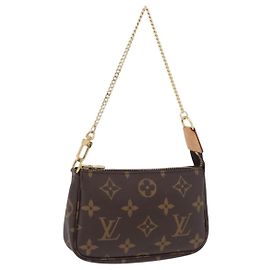 Louis Vuitton Mini pochette accessoires Canvas Mini Marron