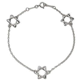 Pulsera Triple Estrella de David Tiffany & Co. Plata