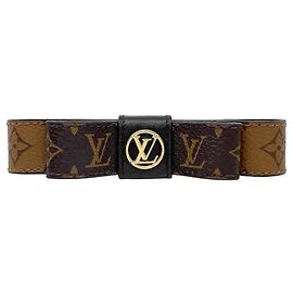 Fermi capelli Louis Vuitton LV Circle My Bow Ribbon Marrone D'oro