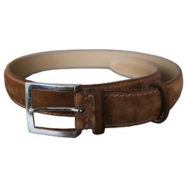 Franck Namani Suede Belt Brown