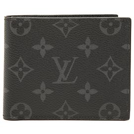 Carteira Small Marco Louis Vuitton Monogram Eclipse Preta Preto