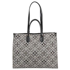 Borsa Louis Vuitton Since 1854 OnTheGo GM in Black x White M57207 Nero