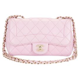 Chanel Classic Flap Bag Small Pink Lambskin Pink